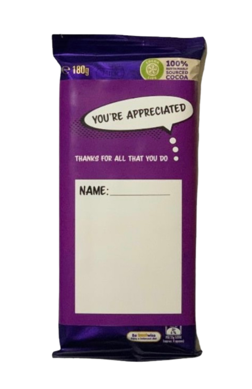 Chocolate Appreciation Wraps - 25 Pack